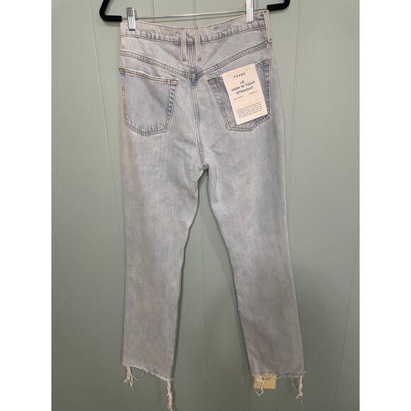 NWT FRAME Le High'N'Tight Straigh High Rise Jeans, Size 27 - Picture 3 of 11